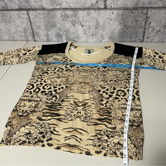 ONE Teaspoon Knit Animal Print Leopard / Tiger Sweater - Picture 10 of 11